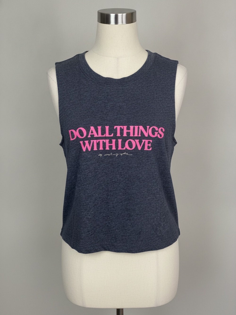 Spiritual Gangster Do All Things With Love Sleeveless Graphic Tank - XS